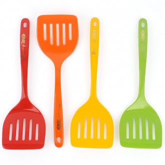 Flipper hình bán nguyệt Melamine Flipper Melamine Nồi xào Dụng cụ nấu ăn Thìa xào Flipper màu