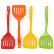 Flipper hình bán nguyệt Melamine Flipper Melamine Nồi xào Dụng cụ nấu ăn Thìa xào Flipper màu