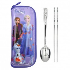 Bộ thìa đũa bằng thép không gỉ Lilpang Frozen 2