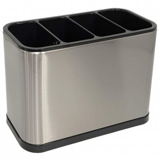 Hộp đựng dao kéo 4 lỗ bằng thép không gỉ Bonita Spoon Bucket (H2740)