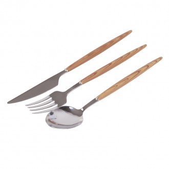 Thiết kế gỗ có tay cầm Flatware 3p