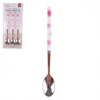 Muỗng cà phê nhỏ bằng thép không gỉ 3p khoảng 15cm