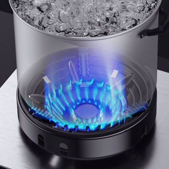 Đầu đốt cắm trại màn chắn gió đầu đốt giữ gas tăng hỏa lực