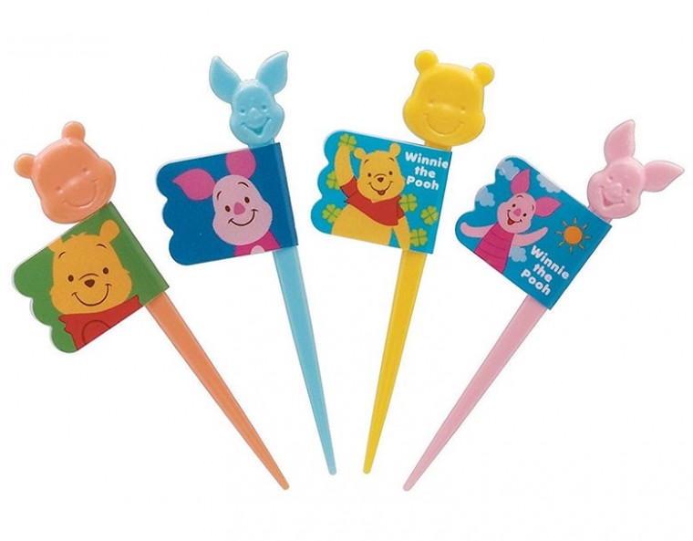 Winnie the Pooh Lunch Pick 12P (giao hàng trong ngày)