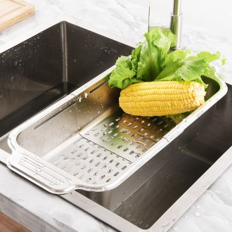 Khay trượt inox có thể điều chỉnh độ dài, khay vuông