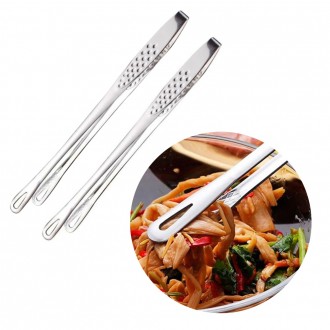 Kẹp inox loại mỏng, 2 chiếc 24cm, nhíp, kẹp thịt, đa năng