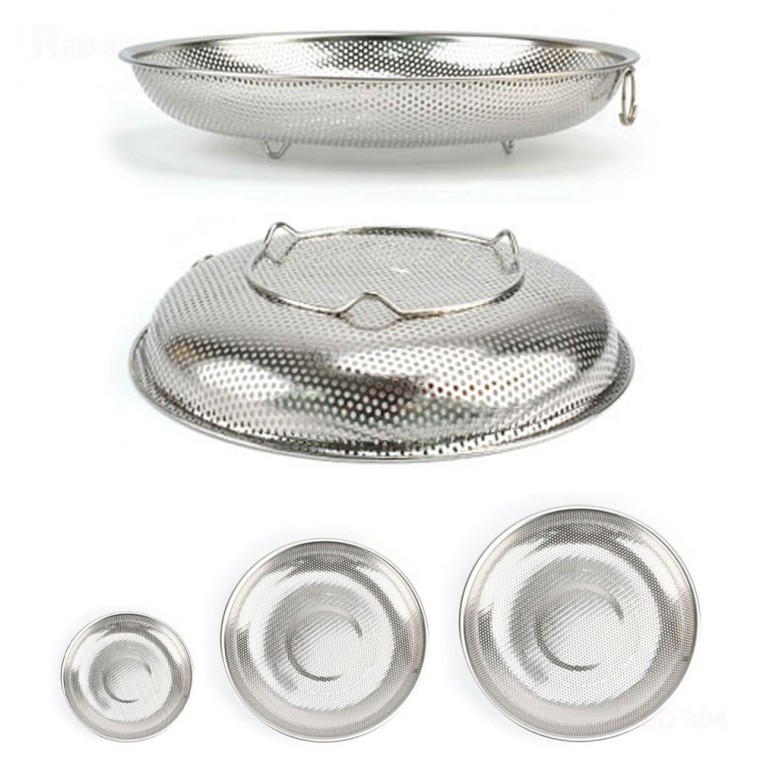 27 loại bồn rửa chén inox đục lỗ, rau quả, rau củ, rây lọc, giỏ đường kính 22cm 25cm 28cm 31cm 35.5cm 37.5cm