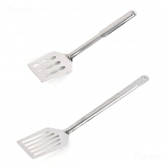 Tất cả trong một bằng thép không gỉ hành lá pancake pancake trứng cuộn cá flipper flipper flipper Tổng chiều dài 32,8 cm 42,5 cm