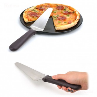 Thép không gỉ Tam Giác Flipper Bánh Bánh Máy Chủ Đan Pizza Đan Pizza Máy Chủ Tổng Chiều Dài 27cm