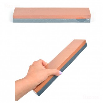 Làm lưỡi, mài dao, đá mài 180 grit, 300 grit, đá mài hai mặt, đá than, mài dao, dài 27,8cm