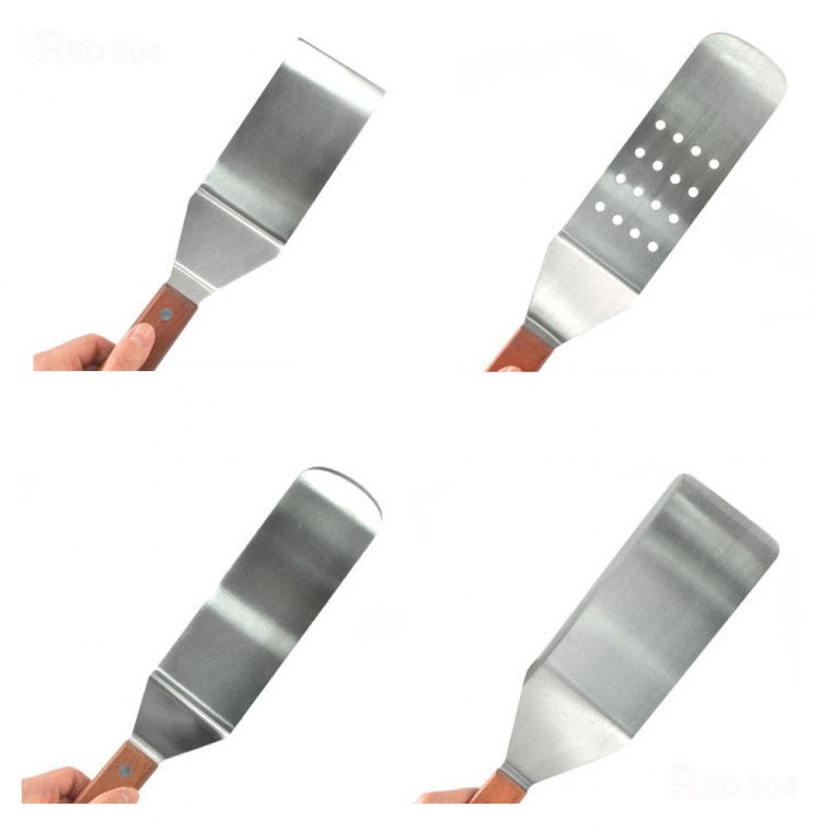 Máy chủ pizza inox, đan pizza, bánh xèo hành lá, bánh kếp, đĩa sắt, thìa lớn, thìa, nạo số 1 số 2 số 3 số 4