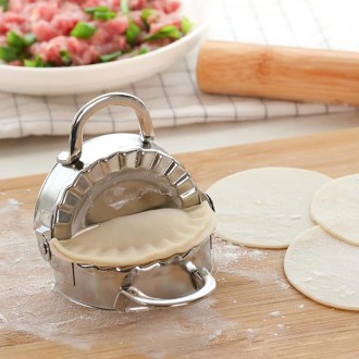 Khuôn gấp bánh bao bằng thép không gỉ hình bánh bao 7,5cm DD-11677