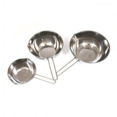 Tay cầm nướng bánh inox, tô inox, nồi hấp sô-cô-la đôi (trung bình)