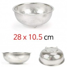 Rây lọc tròn inox STL rổ rây rau củ thoát nước số 5 28x10.5cm 1p