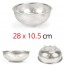 Rây lọc tròn inox STL rổ rây rau củ thoát nước số 5 28x10.5cm 1p