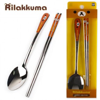 Bộ thìa inox MJC Rilakkuma (mặt)