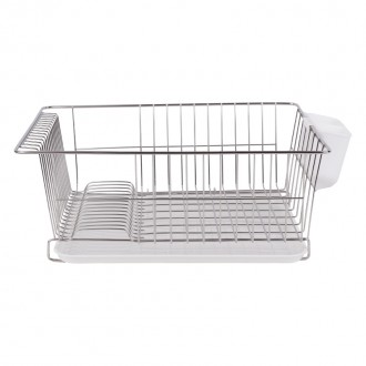 Giá phơi bát đĩa chữ nhật inox 1 tầng (000517)