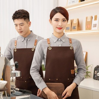 Tạp dề Cafe Barista Canvas chống thấm nước