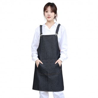 Tạp dề denim làm đẹp đa năng dành cho cửa hàng hoa, nhà hàng, trung tâm giữ trẻ và sử dụng thương mại