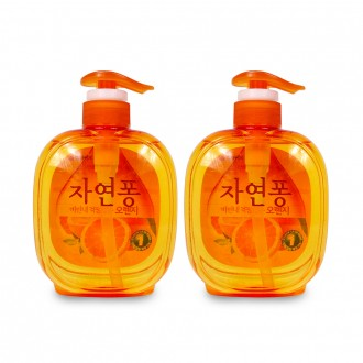 Jayeonpong Orange (sản phẩm chính 490ml) - 2 Nước rửa chén chuyên trị mùi tanh, vết dầu mỡ, nước rửa chén