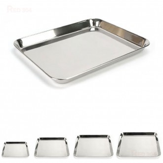 Tròn vuông inox ăn tráng miệng món tráng miệng khay mini bạc khay phục vụ khay Chiều dài khay 24.5cm 25.7cm 28.8cm