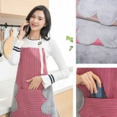 Tạp dề chống nước, tạp dề nghệ thuật, tạp dề barista, màu đỏ