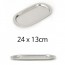 Khay inox mini STL đĩa oval 24x13cm 1p