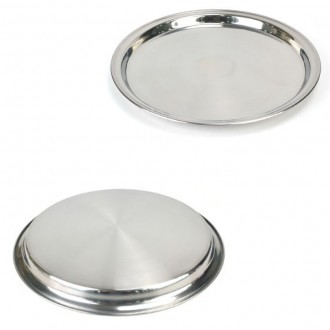 Khay phục vụ tròn inox 36,5cm đến 50cm khay 1p