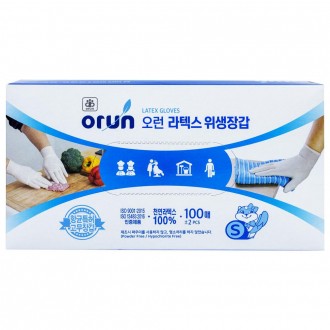 Găng tay vệ sinh cao su Orun-Nhỏ 100 tờ