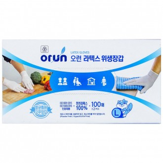 Găng tay vệ sinh cao su Orun - Lớn 100 tờ