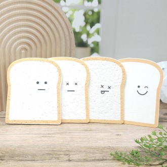 Miếng bọt biển nén bánh mì 2 + 2 hút ẩm rửa chén vệ sinh nhà bếp