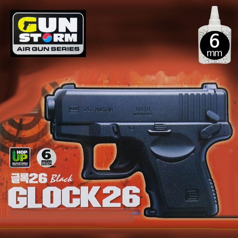 Súng hơi Gunstorm Glock 26 Súng hơi Non-B Bullet Súng lục