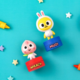 Kakao Friends Kids Hình Tem Nhân vật Muji Apeach dành cho trẻ mới biết đi