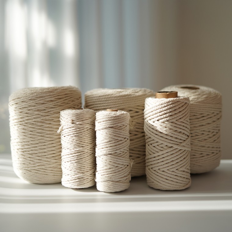 Macrame Thread Pure Cotton Console 3-5mm 200-500M Dung tích lớn