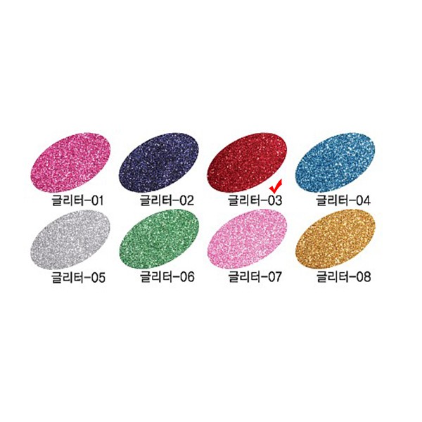 Keo dán nỉ Daewon Glitter 03 23x31cm Đỏ 1 tấm Tên Pin phớt dính nỉ thủ công