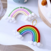 Rainbow Cloud Macrame Phụ kiện nội thất Treo tường Trang trí trang trí phòng