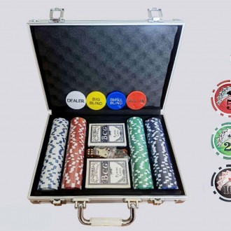 Bộ chip sòng bạc trò chơi tiêu chuẩn quốc tế trò chơi poker hold'em 200P