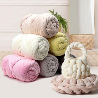 Giant Yarn Velvet 1kg Túi đan Sợi Sợi đan tay Sợi lớn