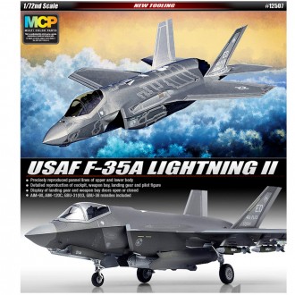 Academy Plastic Model 1-72 F-35A US Air Force Lightning II (12507) (Bộ nhiều màu MCP)