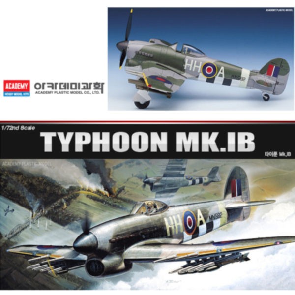 Học Viện Nhựa Model 1v72 Typhoon Mk.IB (FA164) (12462)