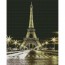 Harmony Art DIY Trang sức Tranh thêu chữ thập Loại 40X50 Cảnh đêm Paris