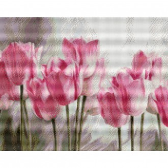 Harmony Art DIY Trang sức Tranh thêu chữ thập Loại 40X50 Hoa Tulip