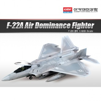 Học Viện Nhựa Model 1/48 F-22A (12212)