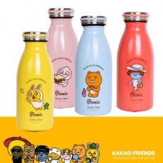 Hình dạng bình sữa Kakao Friends Bình sữa bằng thép không gỉ Kakao Milky