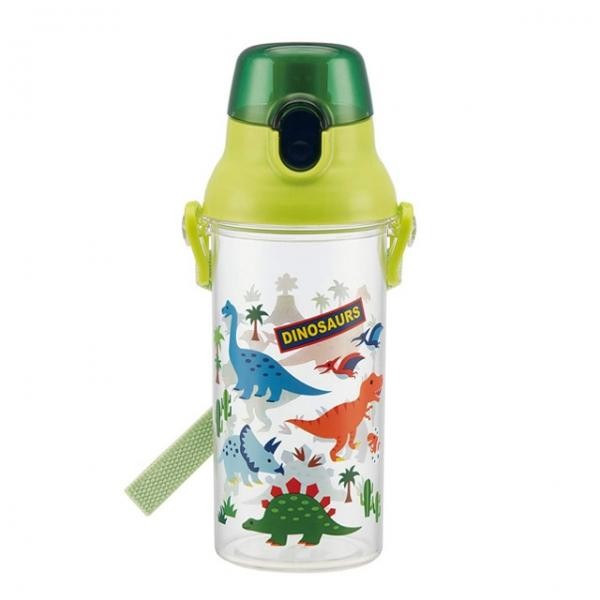 Bình nước trong suốt Dinosaurus One Touch Clear Chai 480ml Bình nước cầm tay