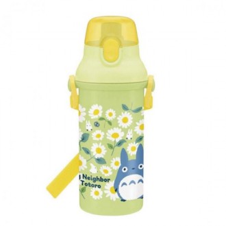 Bình nước Totoro Daisy One Touch 480ml Dây đeo vai Bình nước cầm tay