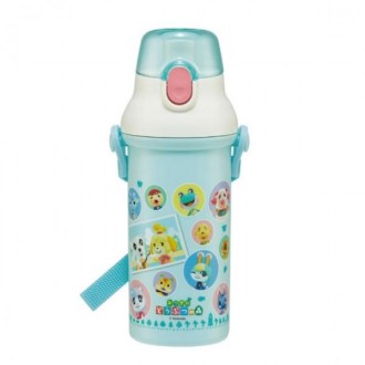 Bình nước một chạm Animal Crossing 480ml Dây đeo vai Bình nước cầm tay