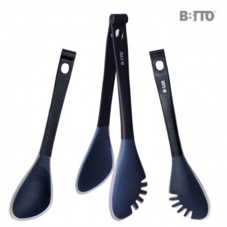 Kẹp nhà bếp bằng silicone có thể tháo rời Salad Pasta Muỗng đa năng