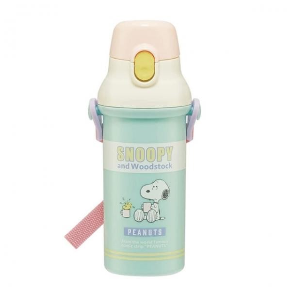 Bình nước Snoopy 480ml màu pop chai nước cầm tay một chạm