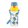 Bình Nước Minions 480Ml Chai Nước Một Chạm Retro Bình Nước Di Động